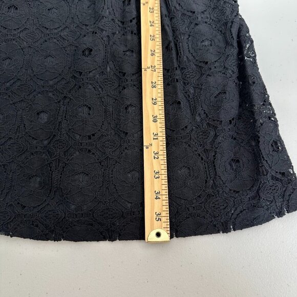 Ronni Nicole Babydoll Mini Dress Size 14 Black Lace Whimsigoth Fairy - Picture 6 of 11